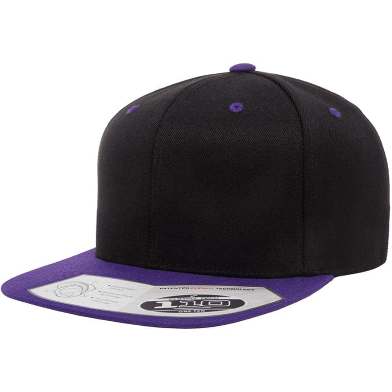 Casquette Flexfit 110F One Ten Snapback – Rouge Uni, Taille M – Neuve