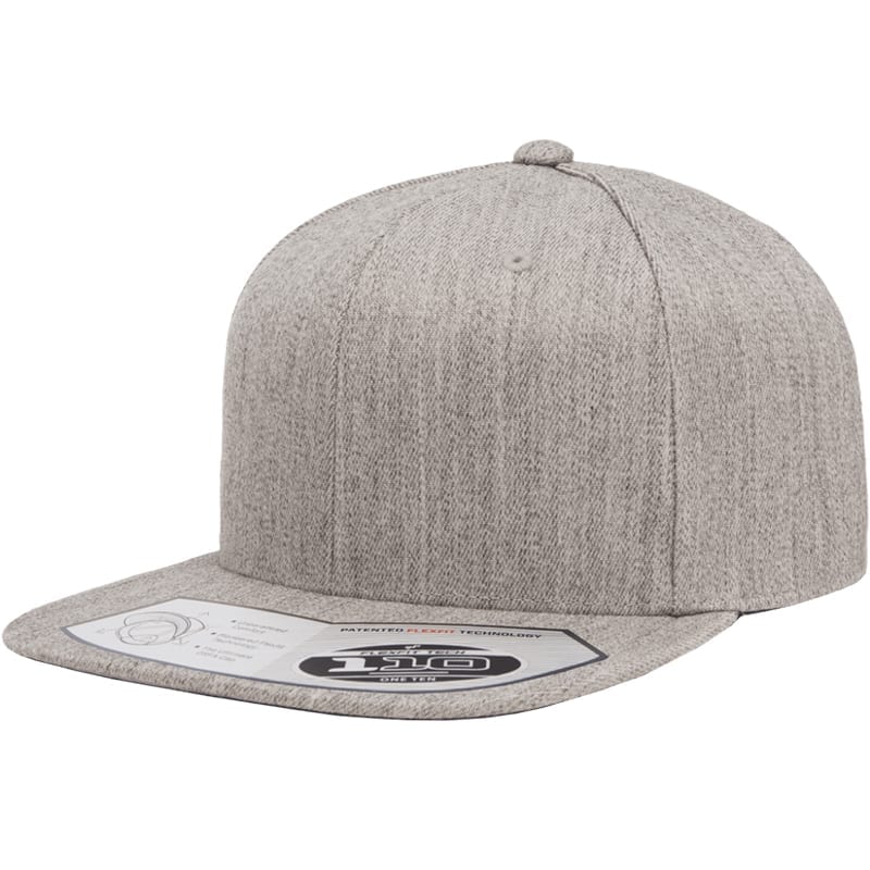 New Era - Shadow Heather Striped Flat Bill Snapback Cap - NE408 | Dirt ...