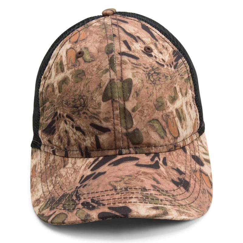 Paramount Jockey Camo Back Mesh Dad Hat I480 Dirt Cheap Headwear