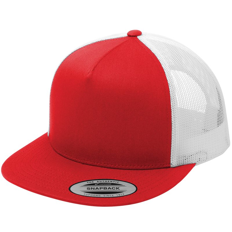 Sport-Tek - Yupoong 5 Panel Classic Trucker Mesh Back Cap - STC38 ...