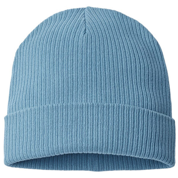 Atlantic Headwear - Sustainable Cuffed Beanie - NELSON - Light Avio Blue