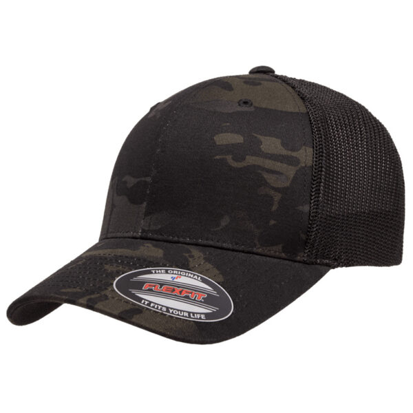 Flexfit- Trucker Mesh Cap - 6511MC - Multicam Black Black