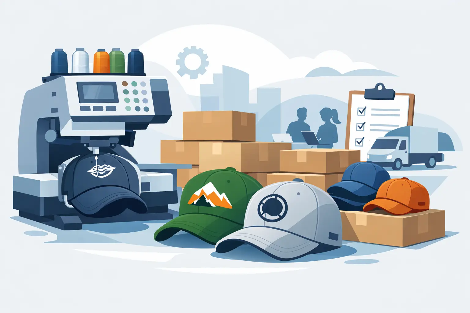 Buying Custom Embroidered Hats in Bulk