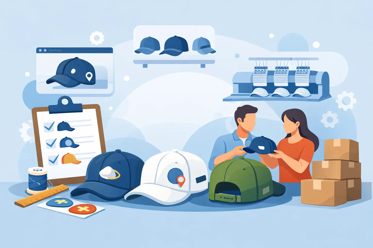 Hat Decoration Placement Guide for Bulk Orders
