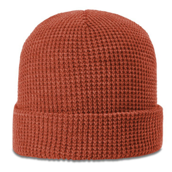 Richardson - Waffle Knit Beanie with Cuff - 146 - Rust