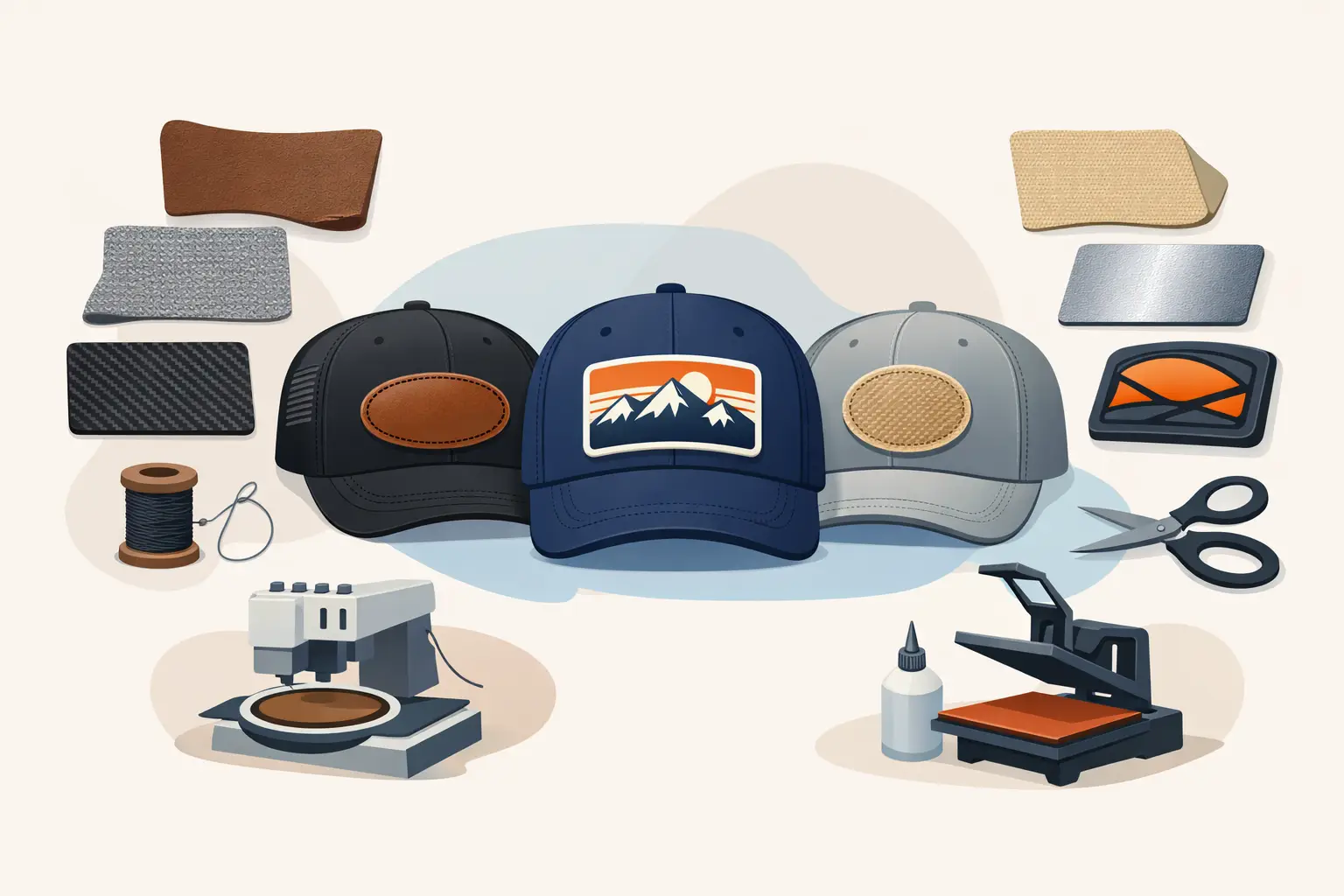 Custom Patch Materials Guide for Branded Hats