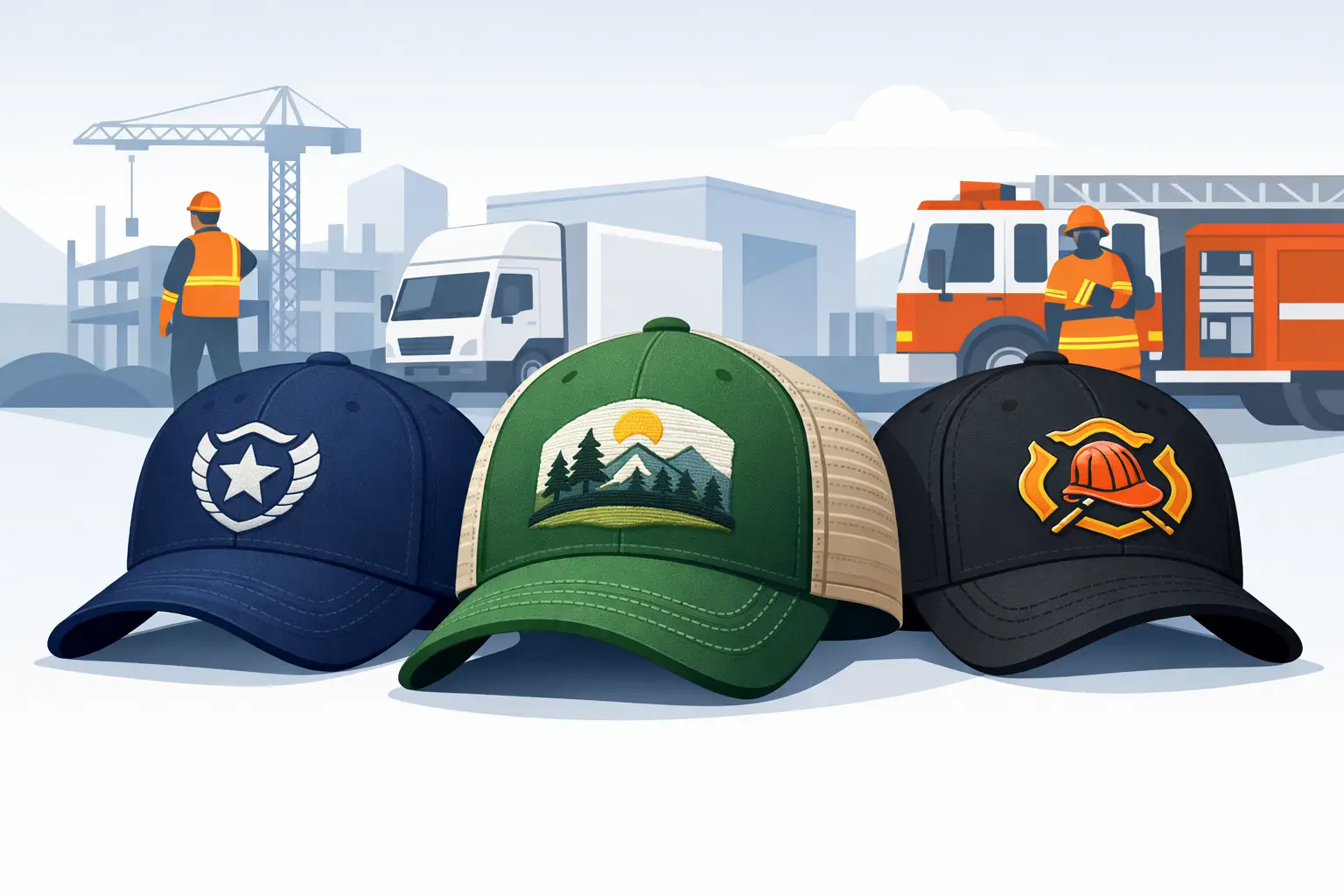 Embroidered Uniform Hats That Hold Up on the Job