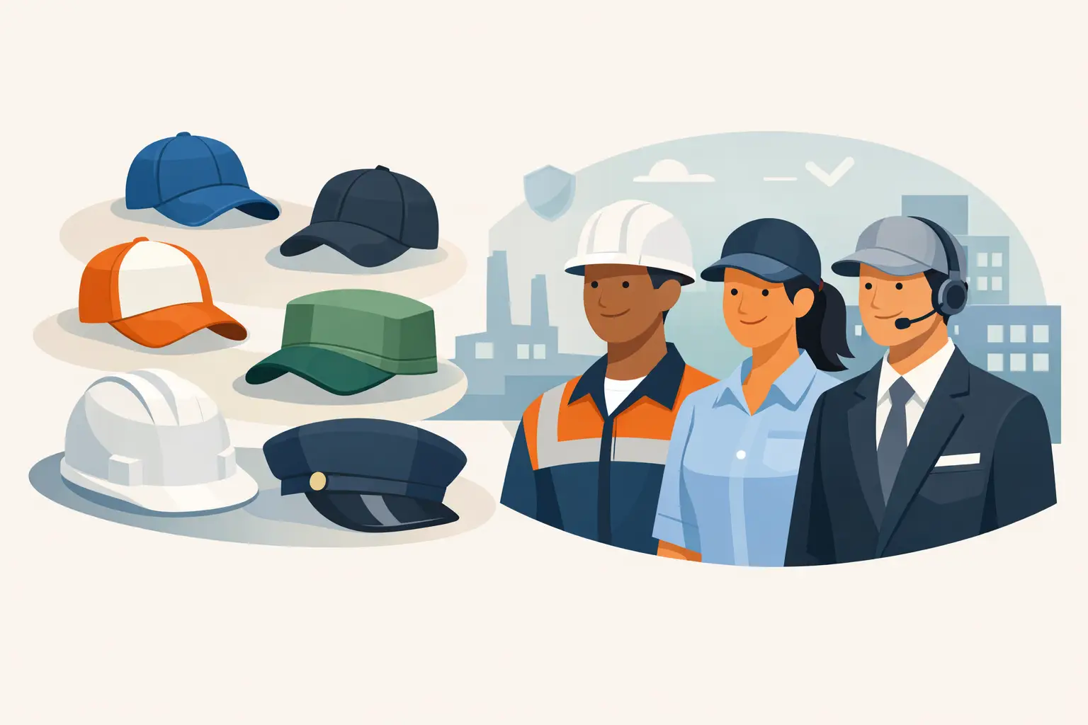 How to Match Hats to Uniforms for Work Teams