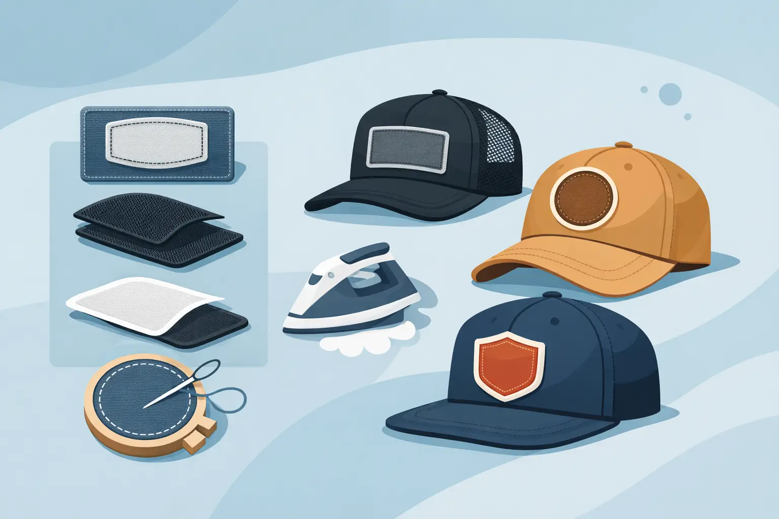 How to Select Patch Backing for Custom Hats