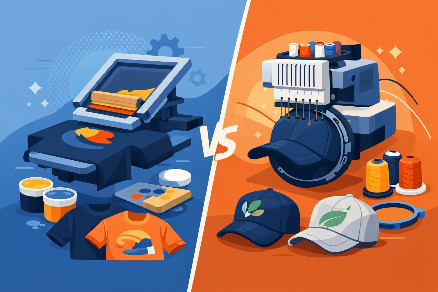 Screen Printing Versus Hat Embroidery: Best Use