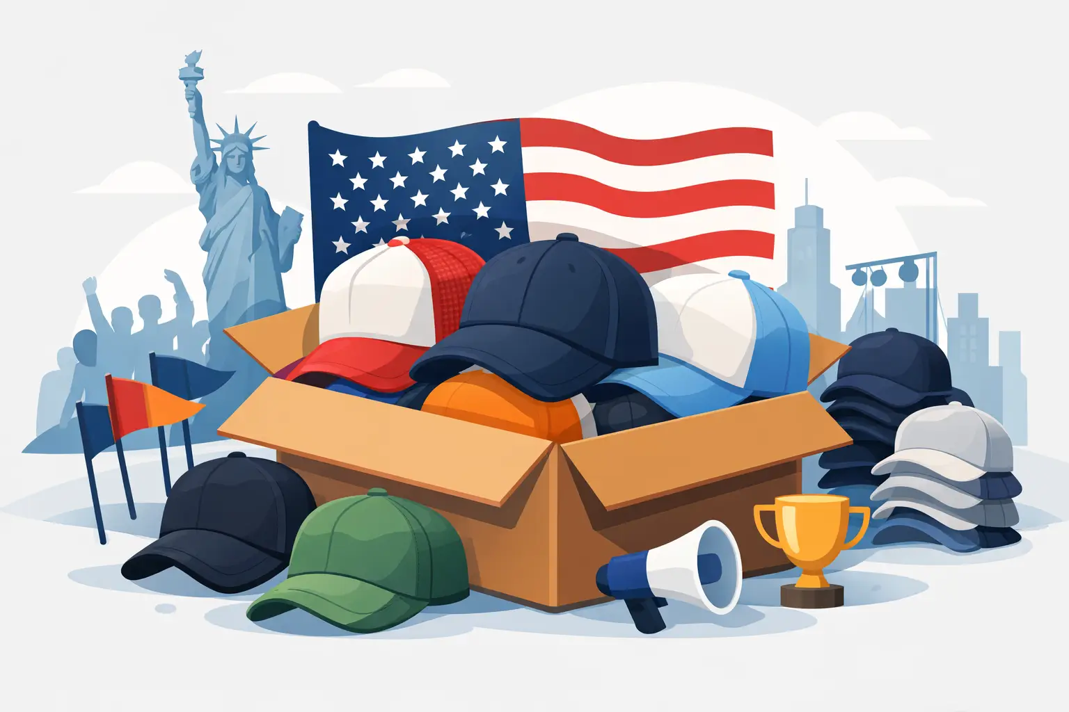 USA Bulk Custom Hats for Teams, Brands, and Events