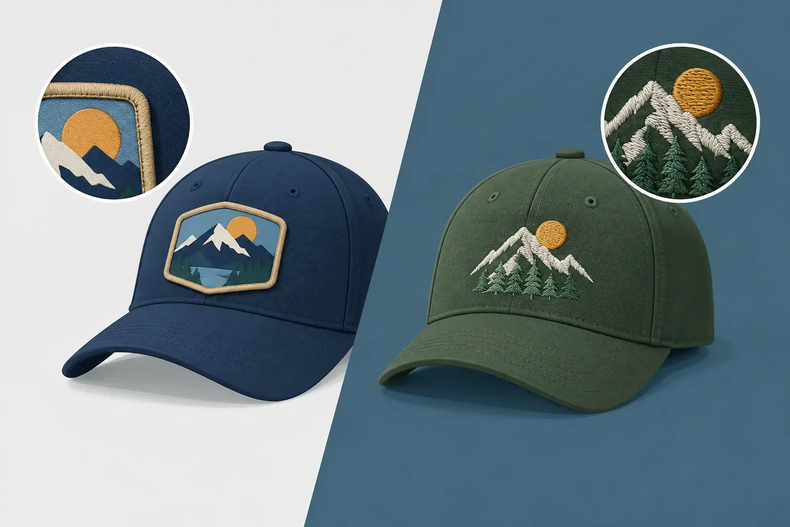 Patches Versus Direct Embroidery for Hats